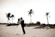 Bride and Groom on the Beach